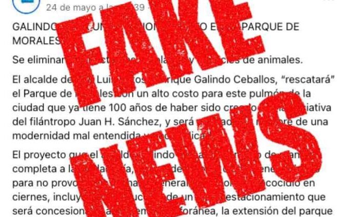 Gallardo asegura que su administración también se enfrenta a las «fake news»