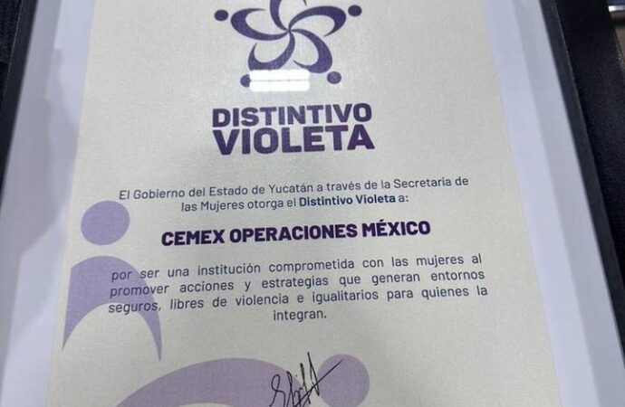 Planta de Cemex en Yucatán, reconocida por su combate a la violencia de género