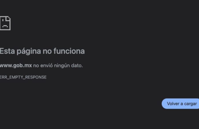Se caen las páginas del gobierno federal